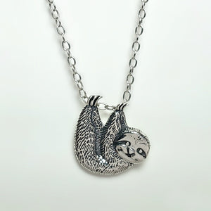 Sterling Silver Sloth Charm -- N219
