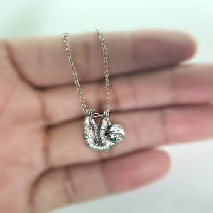 Sterling Silver Sloth Charm -- N219