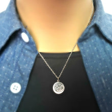 Load image into Gallery viewer, Sterling Silver Starry Night Wave Charm -- EF0197
