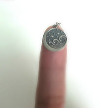 Load image into Gallery viewer, Sterling Silver Starry Night Wave Charm -- EF0197
