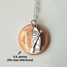 Load image into Gallery viewer, Sterling Silver Paddle Board Charm -- EF0200
