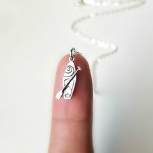 Load image into Gallery viewer, Sterling Silver Paddle Board Charm -- EF0200
