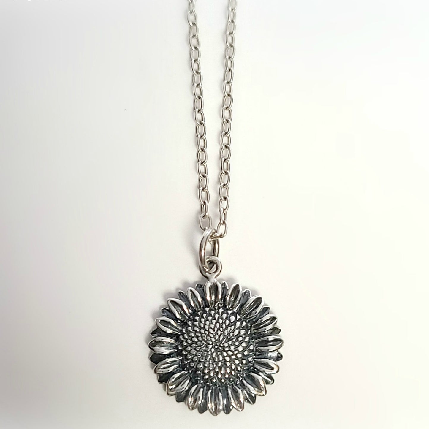 Sterling Silver Sunflower Charm -- EF0205