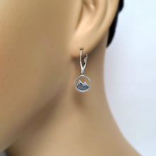 Load image into Gallery viewer, Sterling Silver Snow Capped Mountain Earrings -- E261
