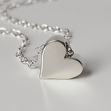 Load image into Gallery viewer, Sterling Silver Heart Bead Necklace -- EF0209
