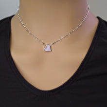 Load image into Gallery viewer, Sterling Silver Heart Bead Necklace -- EF0209
