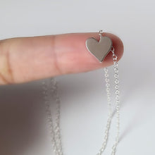 Load image into Gallery viewer, Sterling Silver Heart Bead Necklace -- EF0209

