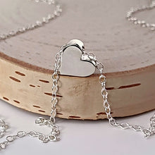 Load image into Gallery viewer, Sterling Silver Heart Bead Necklace -- EF0209
