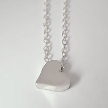 Load image into Gallery viewer, Sterling Silver Heart Bead Necklace -- EF0209
