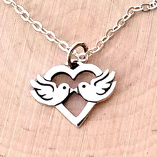 Load image into Gallery viewer, Sterling Silver Love Birds Charm -- EF0212
