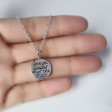 Load image into Gallery viewer, Sterling Silver Reversible Love Message Pendant -- EF0213
