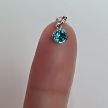 Load image into Gallery viewer, Sterling Silver Birthstone Charm Necklace -- EF0219
