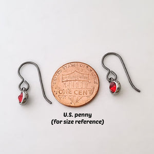Hypoallergenic Birthstone Dangle Earrings -- EF0225