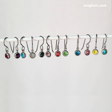 Load image into Gallery viewer, Hypoallergenic Birthstone Dangle Earrings -- EF0225
