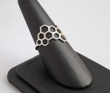 Load image into Gallery viewer, Sterling Silver Honeycomb Ring -- EF0226
