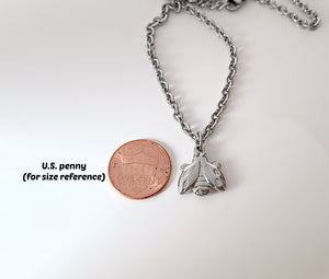 Stainless Steel Ladybug Charm Necklace -- EF0244