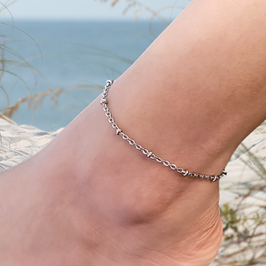 Stainless Steel Satellite Anklet --EF0249