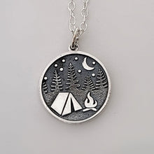Load image into Gallery viewer, Sterling Silver Camping Charm -- EF0269
