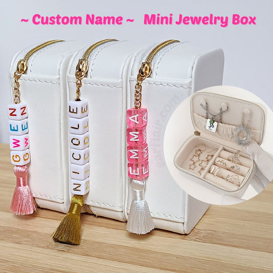 Mini Personalized Jewelry Travel Case