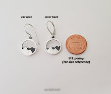 Load image into Gallery viewer, Sterling Silver Mountain Range Earrings -- E157
