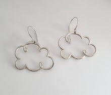 Load image into Gallery viewer, Sterling Silver Cloud Earrings -- E163
