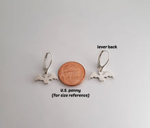 Load image into Gallery viewer, Sterling Silver Bat Dangle Earrings -- E220
