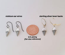 Load image into Gallery viewer, Sterling Silver Ice Cream Dangle Earrings -- E253
