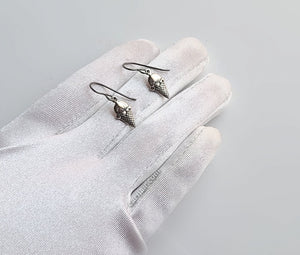 Sterling Silver Ice Cream Dangle Earrings -- E253