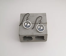Load image into Gallery viewer, Sterling Silver Snow Capped Mountain Earrings -- E261

