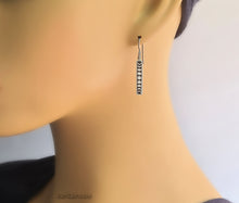 Load image into Gallery viewer, Sterling Silver Moon Phase Dangle Earrings -- E273
