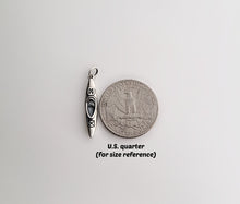 Load image into Gallery viewer, Sterling Silver Kayak Charm/Necklace -- N148
