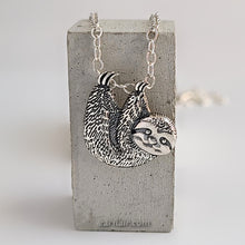 Load image into Gallery viewer, Sterling Silver Sloth Charm -- N219

