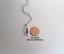 Load image into Gallery viewer, Sterling Silver Etched Pine Tree Charm -- EF0090
