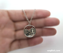 Load image into Gallery viewer, Sterling Silver Running Girl Charm -- EF0263
