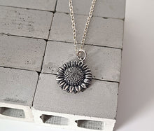 Load image into Gallery viewer, Sterling Silver Sunflower Charm -- EF0205
