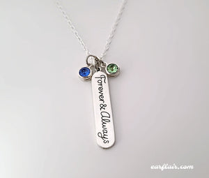 Sterling Silver "Forever & Always" Necklace -- N238
