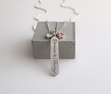 Load image into Gallery viewer, Sterling Silver &quot;Forever &amp; Always&quot; Necklace -- N238
