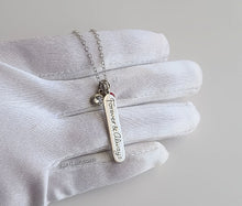 Load image into Gallery viewer, Sterling Silver &quot;Forever &amp; Always&quot; Necklace -- N238
