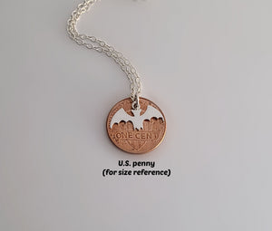 Sterling Silver Bat Charm Necklace