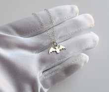 Load image into Gallery viewer, Sterling Silver Bat Charm Necklace
