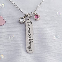Load image into Gallery viewer, Sterling Silver &quot;Forever &amp; Always&quot; Necklace -- N238
