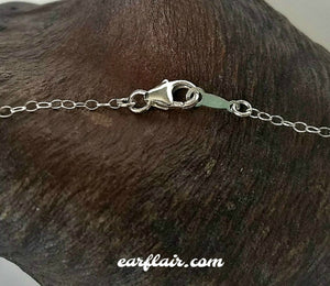 Sterling Silver Spikey Half Sunburst Necklace -- N215