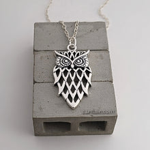 Load image into Gallery viewer, Sterling Silver Owl Pendant -- EF0143
