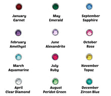 Load image into Gallery viewer, Stainless Steel Zodiac &amp; Birthstone Necklace -- EF0267
